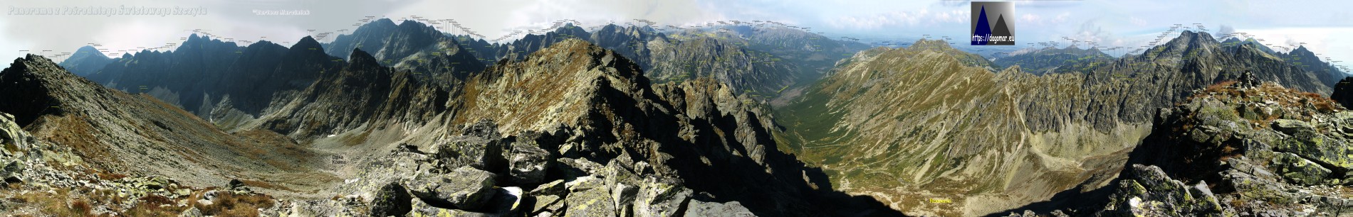 panorama ze Świstowego Szczytu